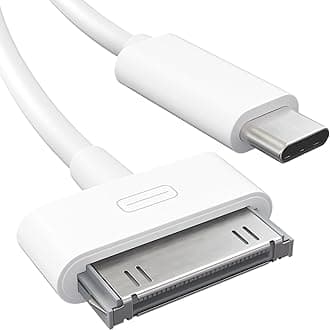 30-Pin to USB C Adapter Cable for iPhone, iPad, iPod – 3ft (Next-Generation Data Cable/Charging Cable from USB C to Dock Connector for iPhone 4S/4/3G/3/1, iPad 3/2/1, iPod, White) – CableDirect