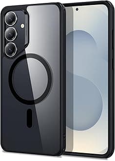 ESR for Samsung Galaxy S25 Plus Phone Case, Compatible with MagSafe, Magnetic Case for S25+ Plus, Military-Grade Protection, Yellowing Resistant, Classic Series, Clear Black