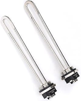 Water Heater Element 1500W 120V by TOP-HEATER,Screw-in Electric Water Heater Maintenance Parts,Low Watt Density Water Heater Replacement 2Pack,Compatible with AO Smith,Bradford White,Rheem,Richmond.