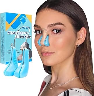AMIJEAL Nose Shaper Clip Pain-Free Nose Bridge Straightener Corrector Soft Silicone Nose Slimmer Rhinoplasty Device Nose Up Lifting Clip Beauty Tools