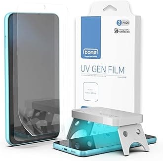 Whitestone DOME UV GEN Film [Tempered glass-like] screen protector for Galaxy S23 Plus with UV lamp [2pack]