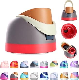 Renyqatt Replacement Lid for Owala Freesip, Compatible with Owala Cup 16oz 24oz 32oz 40oz, One Button Water Bottle Top Lid Replacement Accessory, Leakproof, BPA-Free (Reddish Brown)