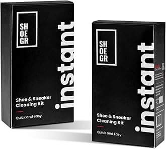 Instant Shoe Cleaning Kit | 150ml Shoe Cleaning Foam & 1 All-Purpose Brush, White Shoe Cleaning Kit, Shoe Cleaner Kit For Sneakers, Sports, Suede, Rubber | Shoe Cleaner Foam Spray
