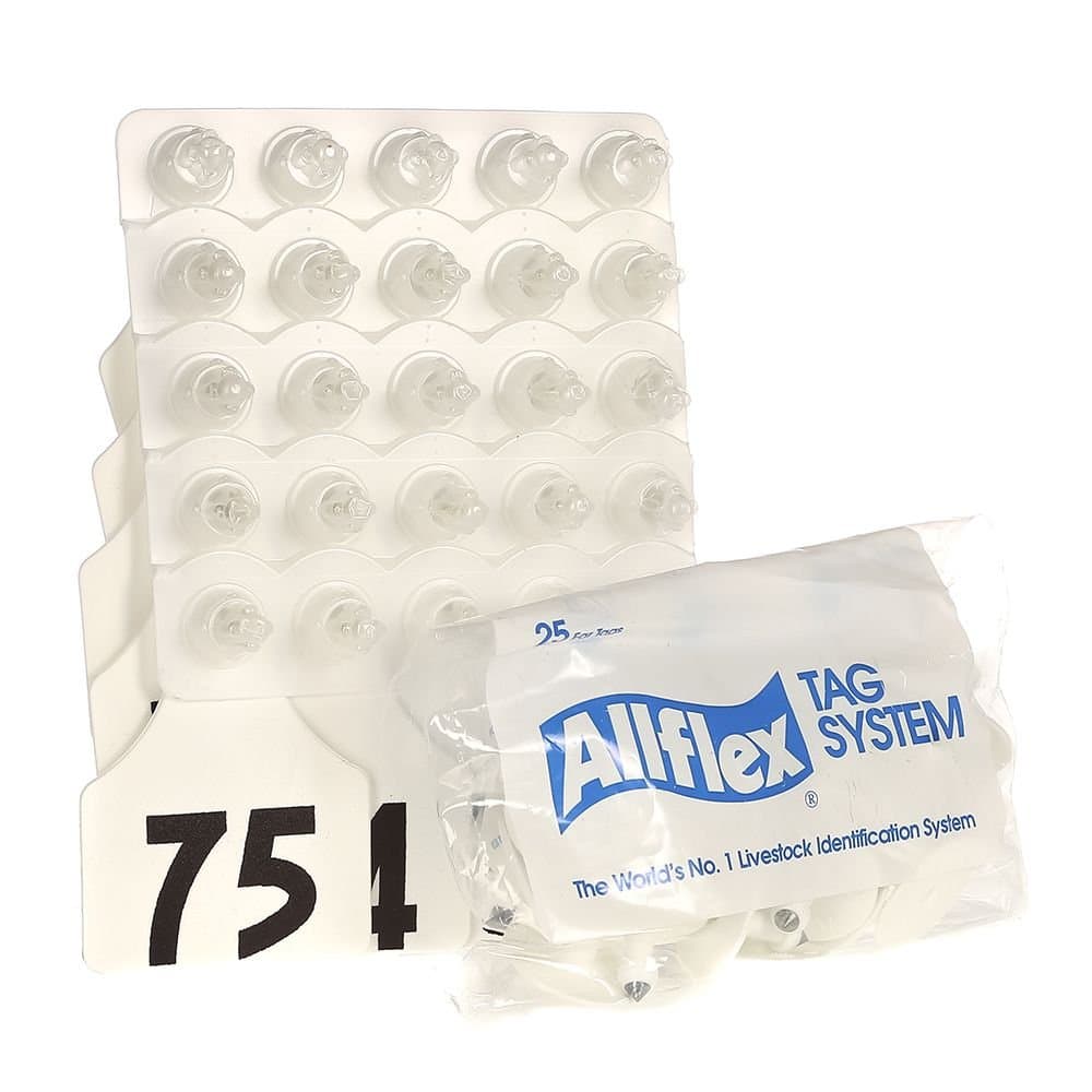 Allflex Usa Allflex Large White 51 75 Cattle Ear Tags