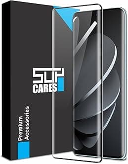 SupCares Military-Grade Curved Full Glue Tempered Glass Screen For Redmi Note 14 Pro Plus (6.67 Inch) With Easy Self Installation Kit|Fingerprint Working|Edge-To-Edge Protector Coverage|Black