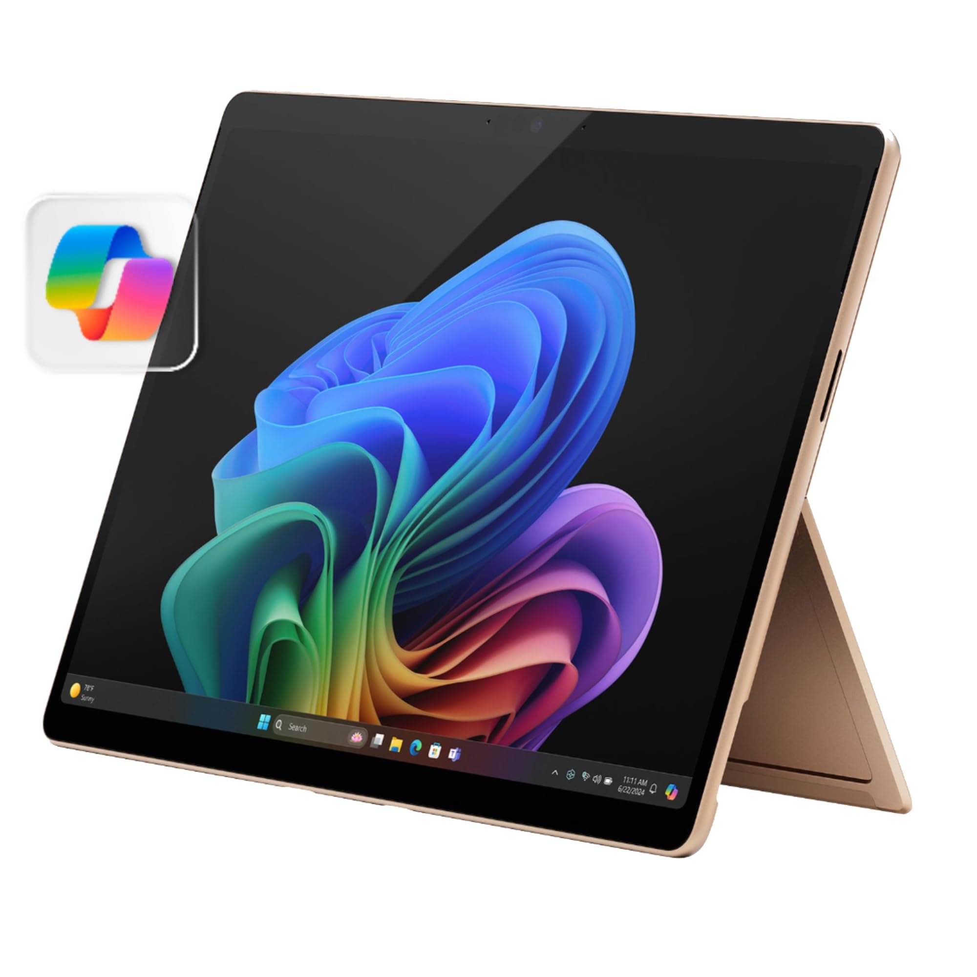 Surface Pro 2-in-1 Laptop/Tablet (2024), Windows 11 Copilot+ PC, 13" Touchscreen Display, Snapdragon X Plus (10 Core), 16GB RAM, 512GB Storage, Dune