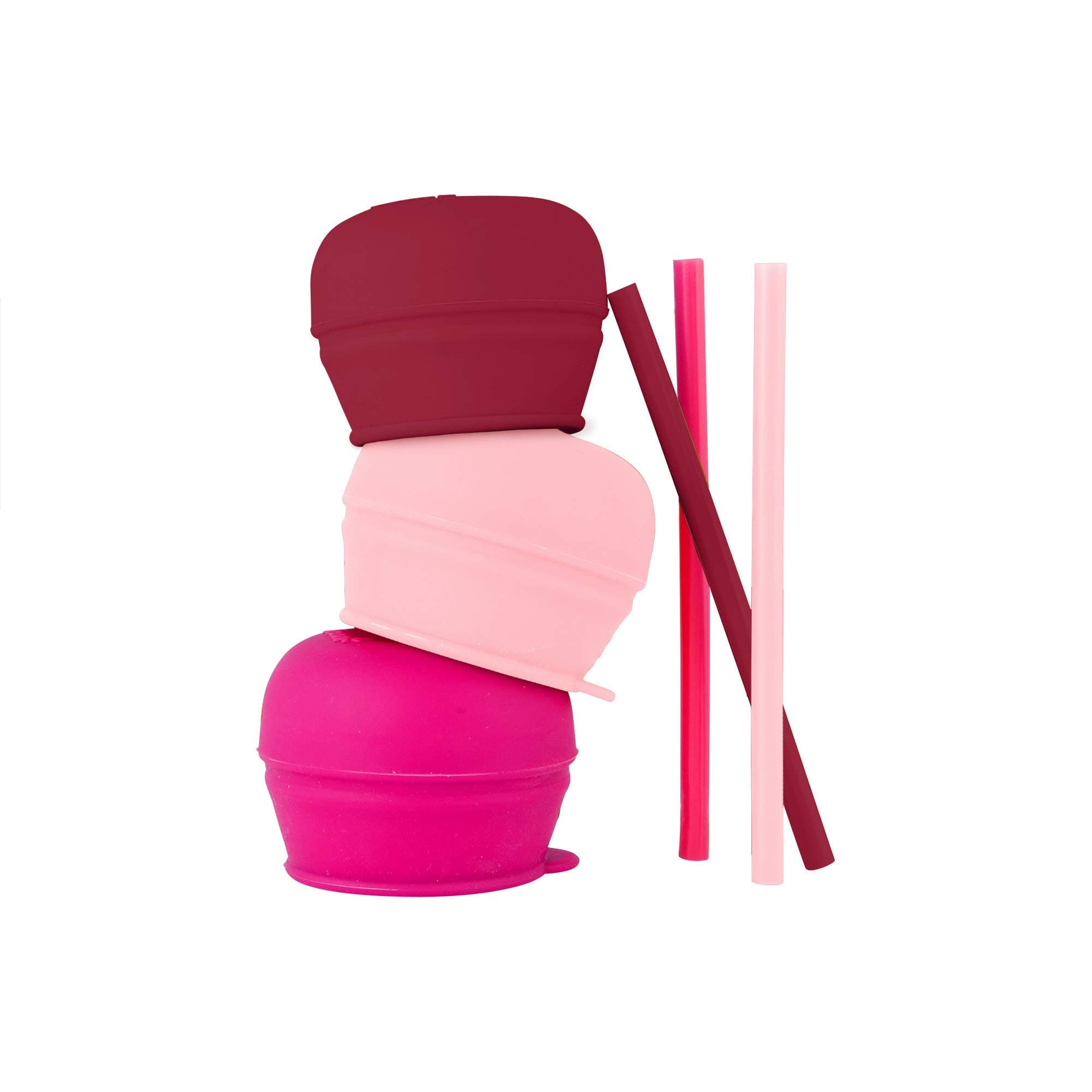 SNUG Straw Lids, Assorted Colors (Pack of 3)