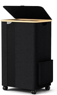 BlissTotes Laundry Baskets 75L Black1