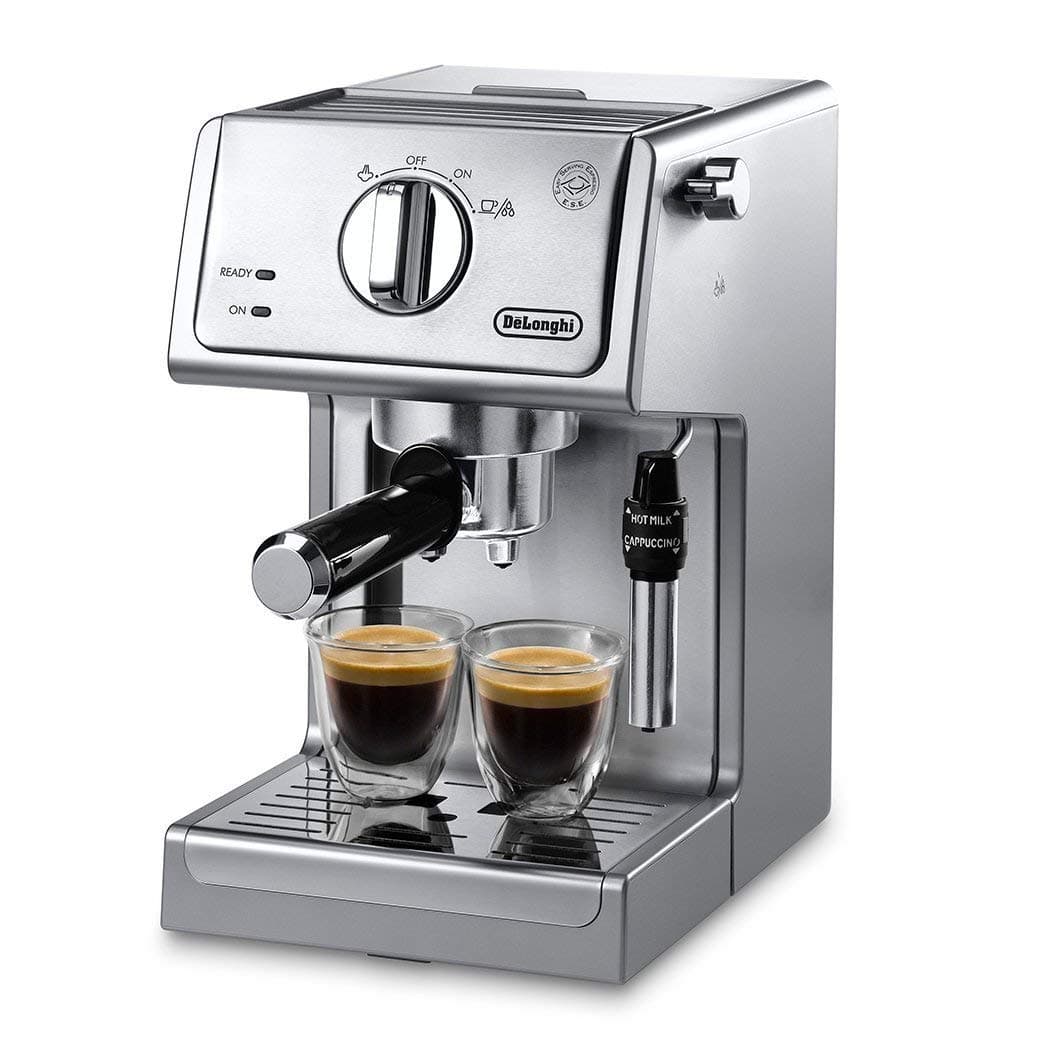 15 Bar Pump Espresso Machine with Advanced Cappuccino System, Compact Stainless Steel Espresso Maker with Premium Milk Frother for Lattes, Single & Double Espresso, Tamper Included