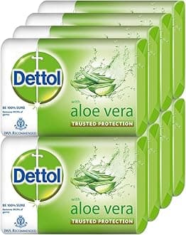 Aloe Vera Germ Protection Bathing Soap bar, 100gm, Pack of 8