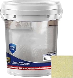 Epoxy Colored Sand Floor Paint, High Gloss Marble Effect Garage Coating, Waterproof & Non-Slip Self-Leveling Epoxy Floor Coating