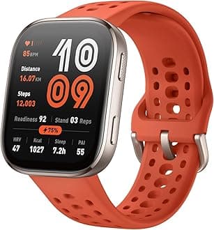 Bip 6 Smart Watch 46mm, 14 Day Battery, 1.97" AMOLED Display, GPS & Free Maps, AI, Bluetooth Call & Text, Health, Fitness & Sleep Tracker, 140+ Workout Modes, 5 ATM Water-Resistance
