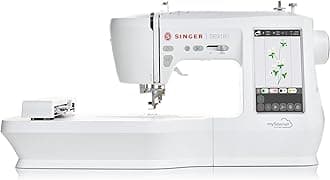 SE9180 Sewing & Embroidery Machine | 250 Built-in Stitches, 150 Embroidery Designs, 10 Fonts, 1-Step Buttonhole, 7" Touchscreen, Automatic Needle Threader & WiFi Connectivity