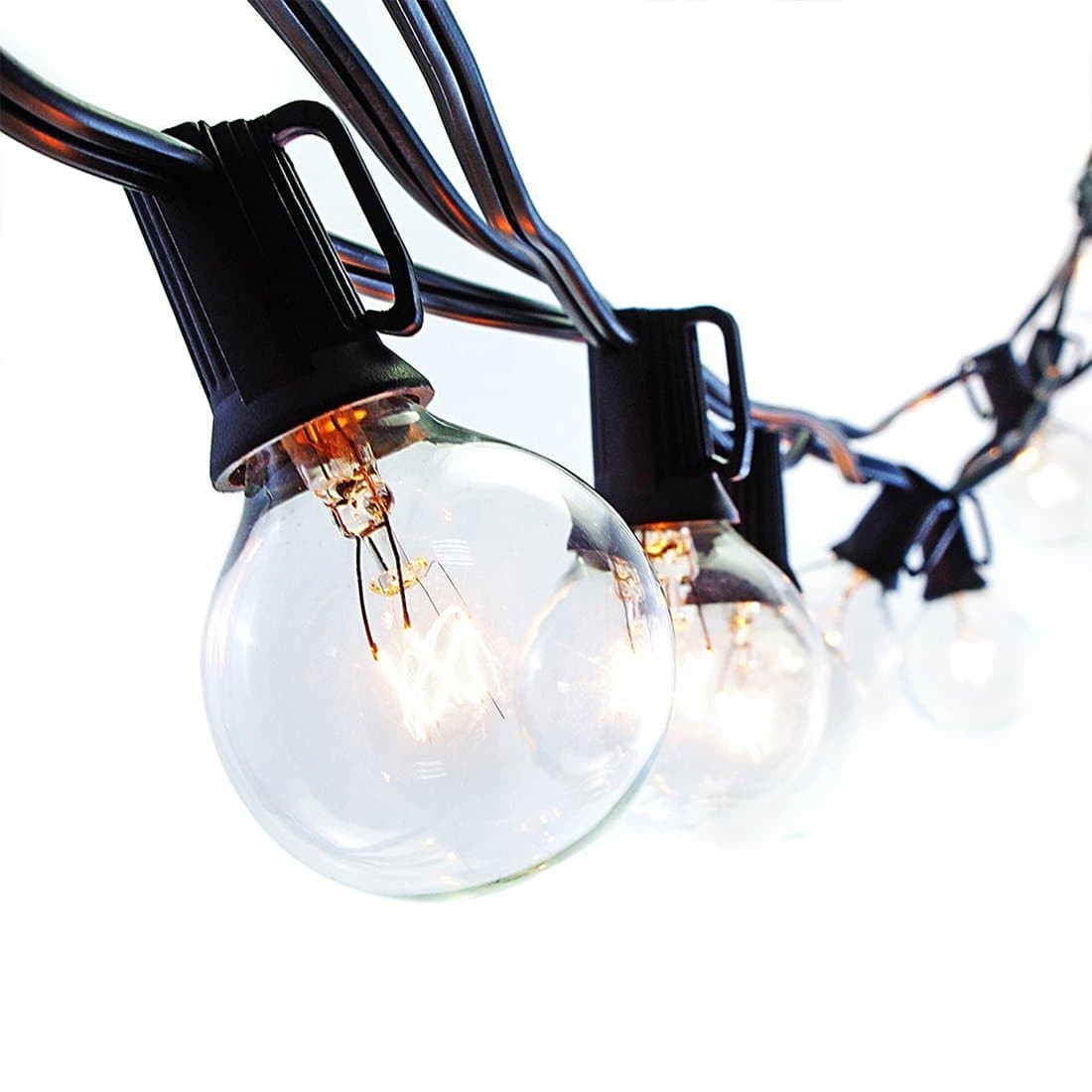 Kihung 35 Feet G40 Globe String Lights 35 Bulbs (40 Bulbs Included) Weatherproof Outdoor Decoration Patio Lights