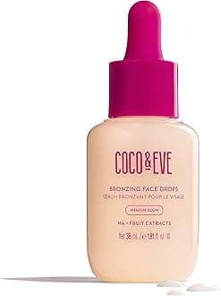 Self Tanning Drops (Medium) - Customizable Gradual Face Tanner, Hydrating Bronzing Drops with Hyaluronic Acid for a Natural, Glowing Sunless Tan, Vegan, Cruelty Free | 1 Fl Oz