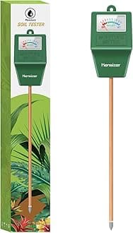 Kensizer Soil Tester, Soil Moisture Meter, Gardening Farm Lawn Test Kit Tool, Digital Plant Probe, Water Hydrometer for Indoor Outdoor, No Battery Required
