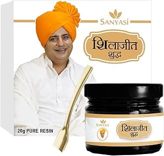 Sanyasi Ayurveda Shilajit Shudh Resin - 20g | 100% Pure Himalayan Shilajit for Men and Women