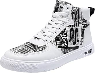 Men's Running Shoes Fashion Freestyle Hi-Top Casual Sports Shoes High Top Trainers Hiking Shoes High Trainers Casual Shoes Fitness High Shoes Comfort Fit Walking Shoes Trainers