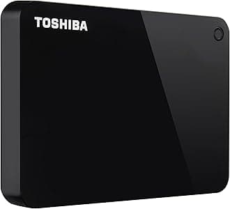 Toshiba Canvio Advance 1TB Portable External Hard Drive USB 3.0, Black - HDTC910XK3AA