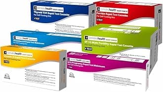 Couple's Fertility Self Test Kit Bundle - Thyroid, Ferritin, Vitamin D, LH Ovulation, hCG Pregnancy & SP-10 Male Health - Comprehensive Monitoring - 6 Tests