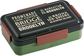 Skater PALT9AG-A Lunch Box for Men, Leak-Proof, Pretty Food Presentation, 1-Tier, Large Capacity, 28.7 fl oz (850 ml), Integrated Gasket, 4-Point Locking Mechanism, Antibacterial, Brooklyn