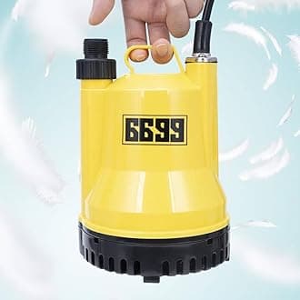 Submersible Water Pump 1/4 HP 1600GPH Thermoplastic Utility Pump Electric Portable Transfer Water Pump with 10-Foot Cord for Pool Tub Garden Pond Draining