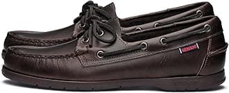 Sebago Endeavor Waterproof Boat Shoes - Leather Moccasins for Men Featuring Leather Sock Lining, 360-Degree Lacing, and Non-Marking, Slip-Resistant Outsoles
