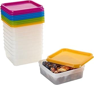 Stack-a-Boxes Plastic Food Containers & Lids (400ml) x 10