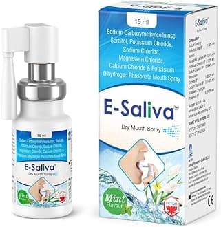 E-Saliva Mint Dry Mouth Spray - Instant Dry Mouth Relief & Long-Lasting Hydration - Hydrating Formula with Long-Lasting Effect - Oral Hydration and Comfort - Refreshing Mint Flavor 15ml (Pack of 1)
