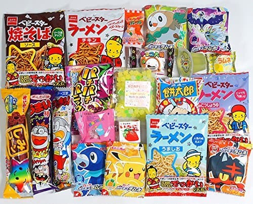 Assorted Japanese Candy Snack Ramune Chocolate Bundle 20 Pieces + Konpeito