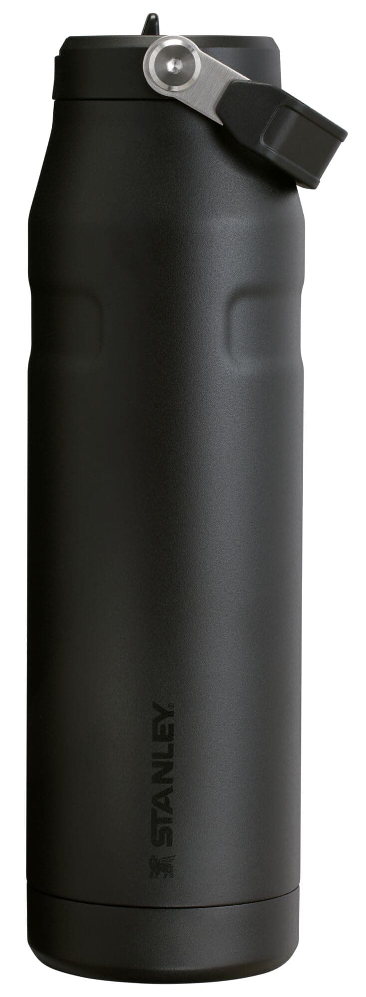 Stanley IceFlow Flip Straw 2.0 Water Bottle 36 OZ | Built-In Straw with Larger Opening | Lightweight & Leak-Resistant | Insulated Stainless Steel | BPA-Free | Black 2.0