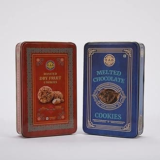 15 A.D. Bakery LLP Roasted Dry Fruit & Melted Chocolate Cookies | 300g + 350g (Tin) Handmade, Desi Ghee & Pure Butter, Traditional Taste, 100% Vegetarian Cookies (450 g)