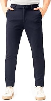 Luxury PV Stretchable Casual Pants for Men | Stylish Slim Fit Men's Wear Trousers for Office or Party | Mens Fashion Dress Trouser with Expandable Waist & 4 Way Stretch