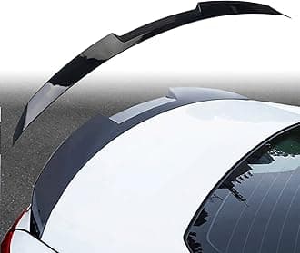 Trunk Spoiler Wing Compatible with Honda Accord 10th Gen 2018 2019 2020 2021, Trunk Lip Spoiler with ABS Plastic for 4 Door Sedan Automotive Exterior Accessories (Glossy Black