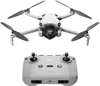 DJI Mini 4 Pro (DJI RC-N2), Drones with Camera for Adults 4K, Under 0.549 lbs/249 g, 34 Mins Flight Time, 20km Max Video Transmission Distance, Omnidirectional Vision Sensing, Mini Drone for Beginners