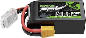 OVONIC 14.8V 130C 1400mAh 4S Lipo Battery