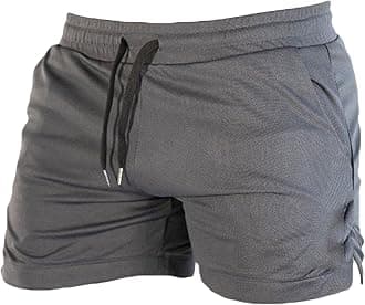 Men's Casual Bodybuilding Gym Shorts Workout Training Quick Dry Short Pants Lightweight Fitness Exercise Shorts