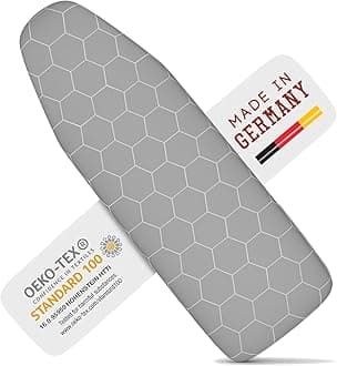 Ironing Board Cover 135 x 45 for Steam Generator Iron with Thermal Heat Reflector and Thick Padding and Foam