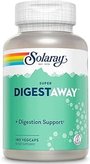 Super Digestaway Digestive Enzymes - Pancreatin, Papain, Ginger, Pepsin, Betaine HCl, Aloe Vera, and More - Digestion & Nutrient Absorption Support - Lab Verified - 180 VegCaps