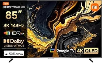 TV Max 85 2025 | Ultra-large 4K display | Quantum Dot display | 144Hz refresh rate, Dolby Vision®, Dolby Atmos®¹ | AI processor | Google TV™³