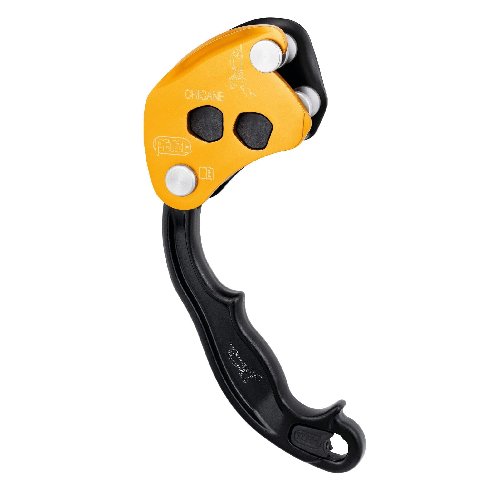 PETZL Chicane Auxiliary Braking Device for Zigzag on Single Ropes - Yellow