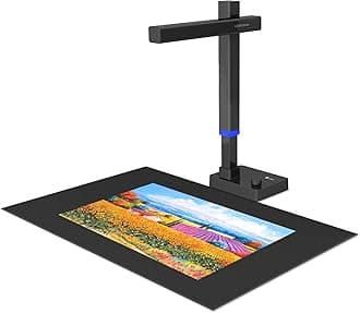 Shine Ultra Pro 24MP Document Scanner, USB Book Scanner, Portable Document Camera, A3 Large Format Book Scanner, Adjustable Height, Max DPI 440, for Windows & Mac