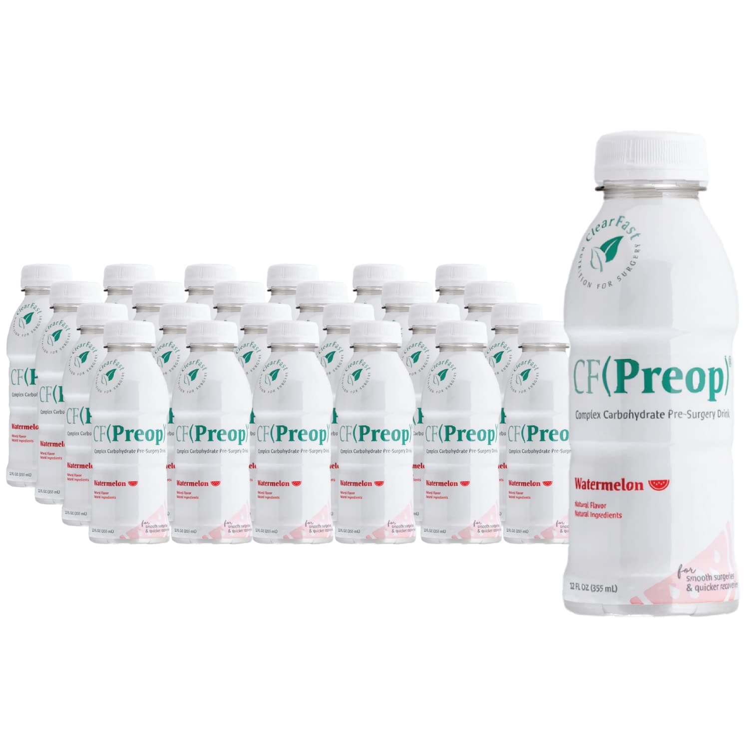 CF Nutrition CF(Preop) Complex Carbohydrate Pre-Surgery Drink, Promotes Highest Level of Presurgery Safety, Comfort, & Nourishment, Clear Liquid, Watermelon, 12 Fl Oz (Pack of 24)