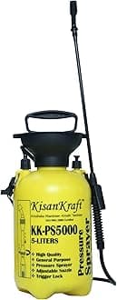 KisanKraft KK-PS5000 Manual Pressure Sprayer | Hand Operated | Perfect for Medium-Scale Spraying | 5L Capacity for Coverage | Versatile for pest Control, fertilizing & Weed Management | Easy to use