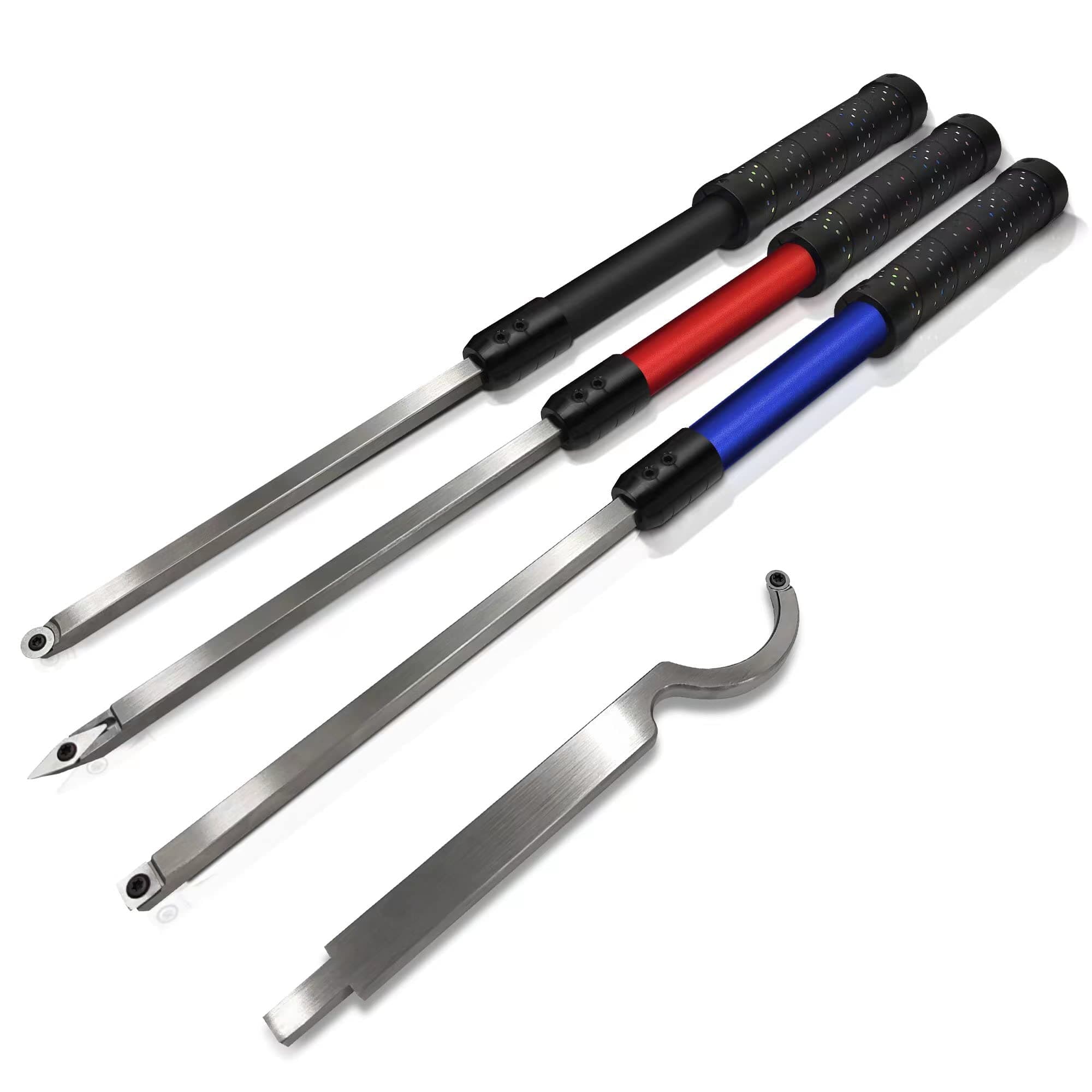 Carbide lathe turning tool 7pc， Full Size woodturning tools 20 inch (Multi-color)
