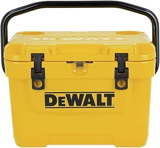 DXC10QT Roto Molded Cooler, 10 Quart, DeWalt Yellow