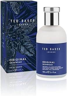 Ted Baker Original Skinwear Eau de Toilette for Men Woody Aromatic Fragrance with Lime, Bergamot, Sandalwood, Amber, Citrus, Refreshing, Mens Cologne Spray for Him, 3.4 fl oz / 100ml