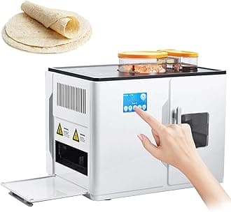 Fully Automatic Roti Maker, Electric Chapati & Tortilla Pan Machine for Flatbreads, Naan, and Pancakes, One Touch Operation for 20 Pieces at Once Perfect for Chapati, Corncakes