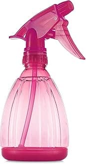 DilaBee Spray Bottles (12 Oz) Water Spray Bottle for Hair, Plants, Cleaning Solutions, Cooking, BBQ, Squirt Bottle for Cats - Empty Spray Bottles - BPA-Free - Multicolor (1 Pack - Pink)