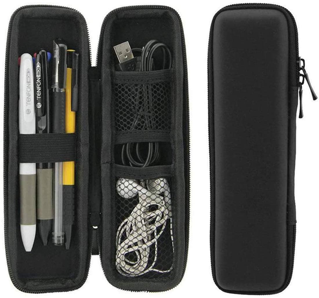 Delfino Hard Shell Pen Case, Durable Stylus Pencil Case Holder Eva For Carrying Executive Fountain Pens Black